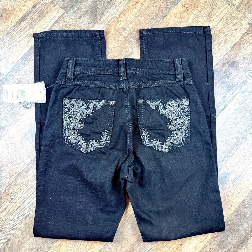 Reba  Black Denim Jeans Size 4 - Picture 6 of 7
